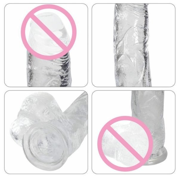 7.3-inch Transparent Dildo