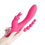 G Spot Dildo Rabbit Vibrator 3-in-one function Vibration Waterproof