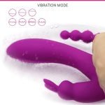 G Spot Dildo Rabbit Vibrator 3-in-one function Vibration Waterproof