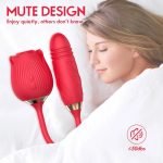 Rose Sex Toy Dual Sucking Vibrator For Women