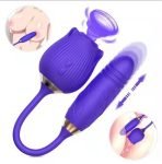 Rose Sex Toy Dual Sucking Vibrator For Women