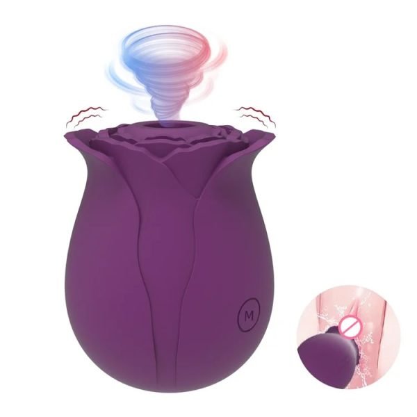 Rose Vibrator Delux With Multicolor