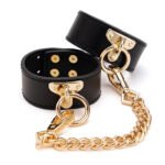 Luxury Portable 8 Pieces Leather Bondage Set Of Fun Tools Training Handcuffs Binding Adult Toy